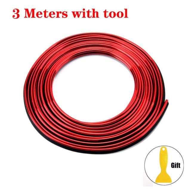 Universal Car Moulding Decoration Flexible Strips Car Interior Moulding Trim Interior Auto Moldings Car Cover Trim Car Interior Trim Strip Automobile Motor Exterior Decoration Moulding Trim Strip Car Interior Moulding Trim Door Car-styling